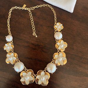 Kate Spade Flower & Pearl Necklace